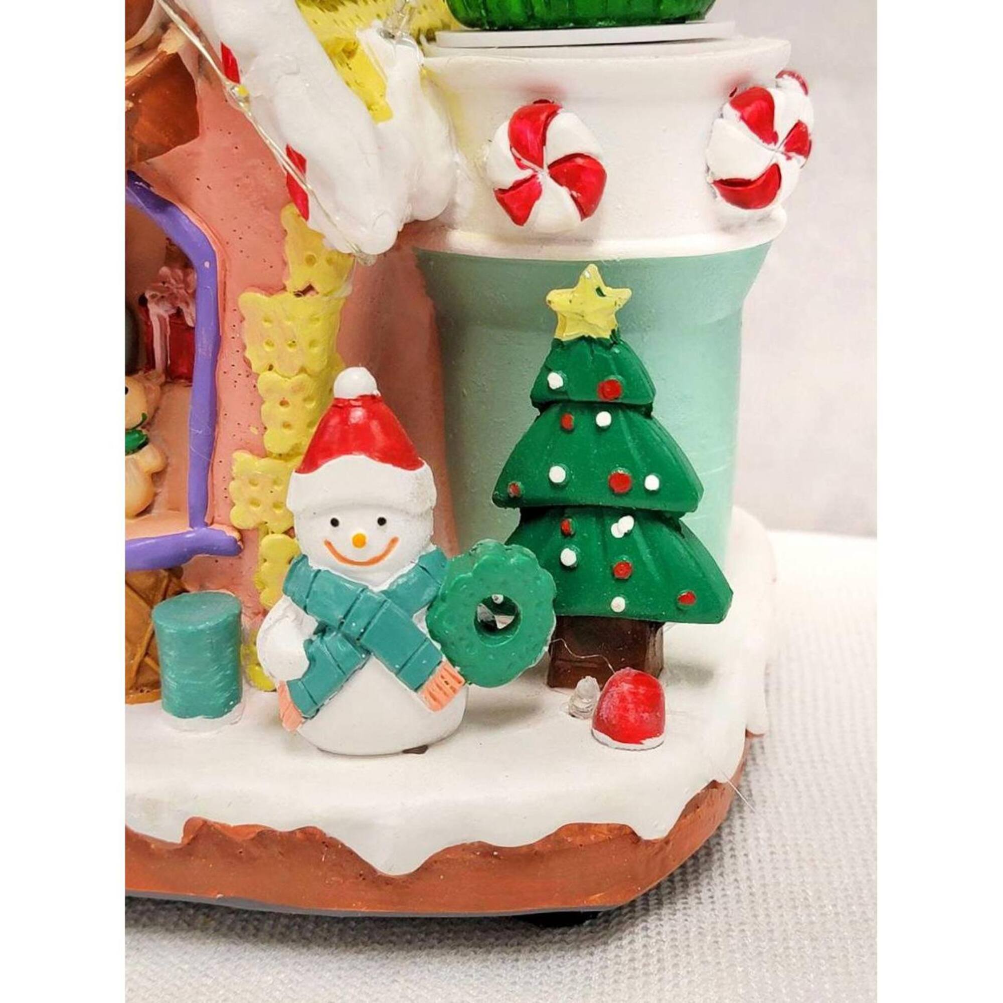 Wizardi 20" Gingerbread Donuts House Christmas Village Decoration